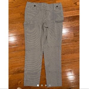 olive green and white diamond high waisted pants